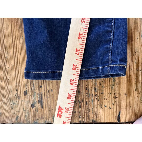 VIP Jeans Womens Blue Distressed Skinny Jeans 17/18 Premium Cotton Blend Stretch - Picture 6 of 7